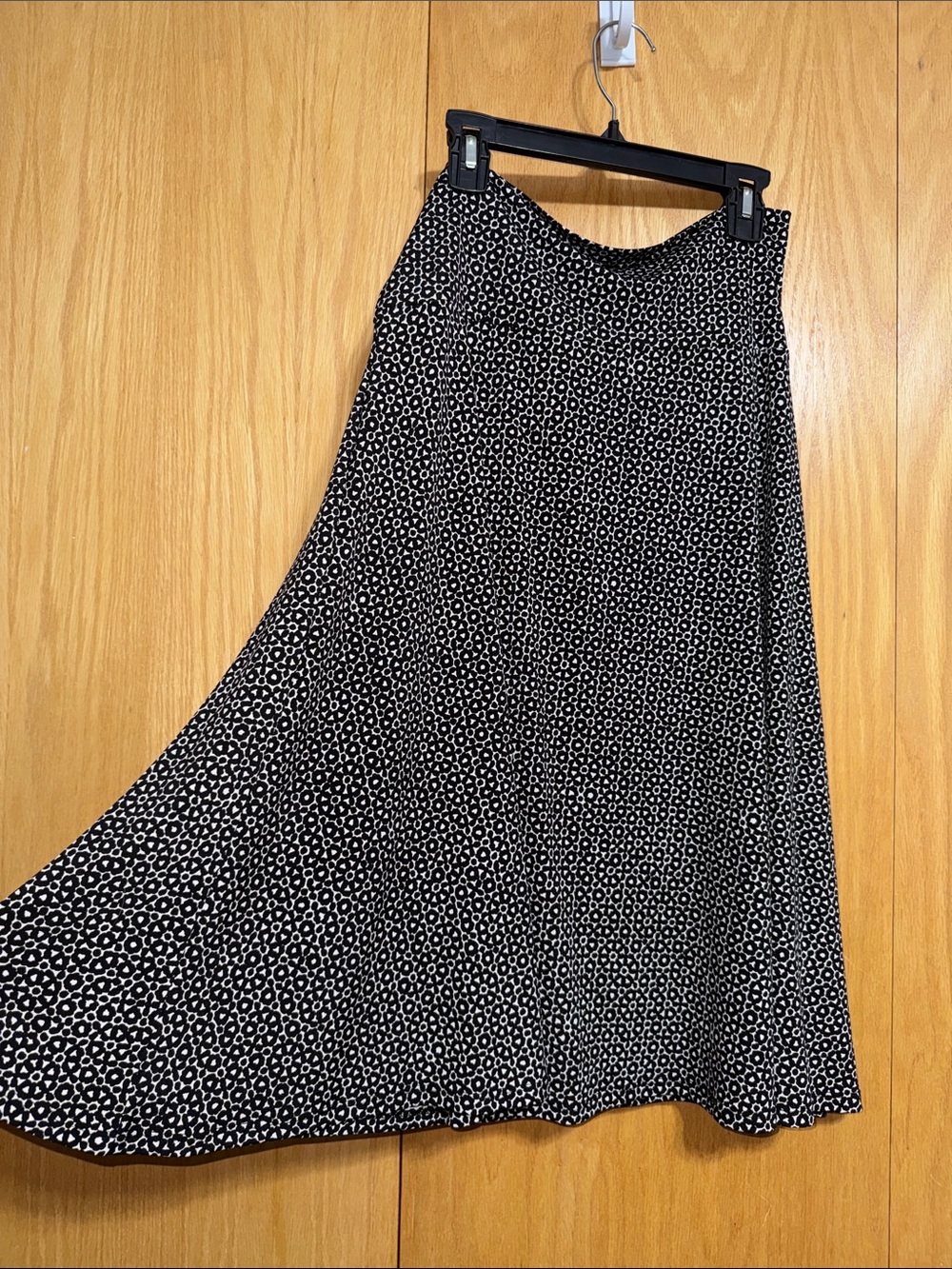 LulaRoe Azure Black & White Printed A-Line Skirt